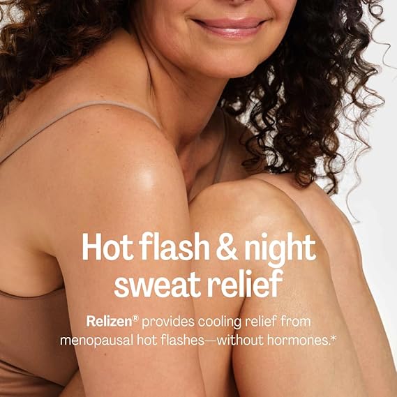 Relizen by Bonafide. Relief from Menopausal Hot Flashes & Night Sweats. — 2-Month Supply (120 Tablets)