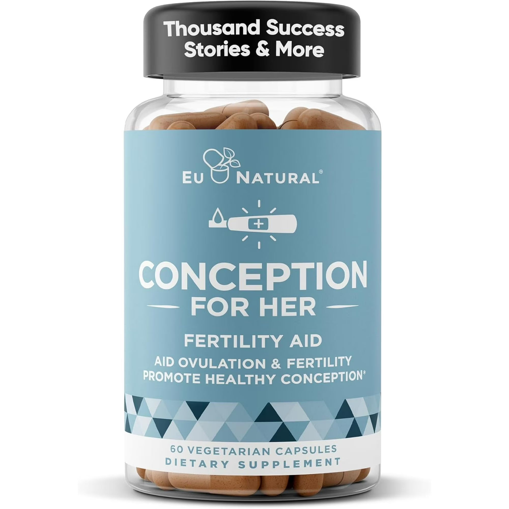 Fertility Pills for Women – Aids Ovulation, Hormonal Balance, & Regular Cycles – Prenatal Vitamin Support with Myo-Inositol, Folate, Folic Acid, Vitex – 60 Vegetarian Soft Capsules